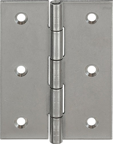 Scharnier 10502 Höhe 60 mm Breite 46 mm Stärke 12 mm Edelstahl gerollt halbbreit VORMANN - VPE: 20