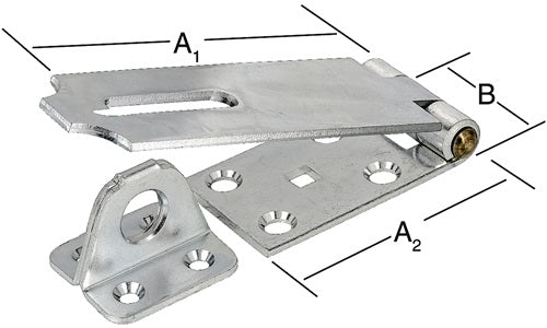 Sicherheitsüberfalle Länge 105 mm Höhe 35 mm Stahl blau verzinkt VORMANN - VPE: 10
