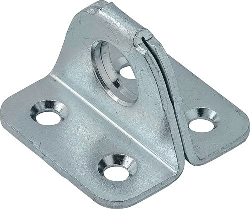 Ösenplatte Länge 35 mm Höhe 25 mm Stärke 2 mm Stahl blau verzinkt Ösen-Ø 115 mm VORMANN - VPE: 25