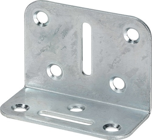 Verstellwinkel Länge 50 x 35 mm Breite 70 mm Stärke 2 mm Stahl blau verzinkt VORMANN - VPE: 20