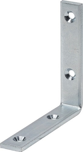 Winkel stark Länge 100 mm Breite 20 mm Stärke 5 mm Stahl blau verzinkt Loch-Ø 5 mm VORMANN - VPE: 10