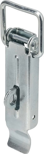 Spannverschluss Höhe 110 mm Breite 37 mm Stahl blau verzinkt mit Plombiermöglichkeit DIN 3133 VORMANN