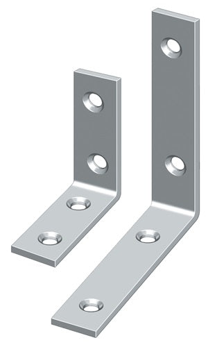 Bastlerwinkel Länge 50 mm Breite 10 mm Stärke 18 mm Stahl blau chromatiert schmal HOHAGE - VPE: 50