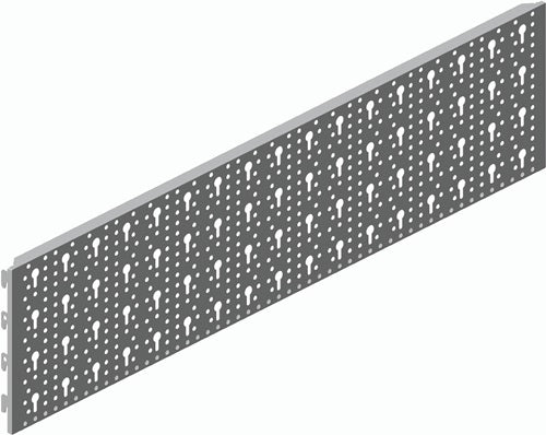 Stahl-Lochplatte Stahl weiß Länge 800 mm Breite 200 mm ELEMENT SYSTEM