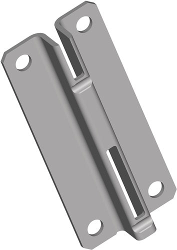 Kurzschiene 10005 Länge 70 mm weiß Stahl einreihige Lochung Paar ELEMENT SYSTEM - VPE: 5