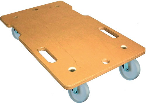 Transportroller Rad-Ø 75 mm 150 kg L600 mm B350 mm Kunststoff Holz mit Griffmulde BS ROLLEN