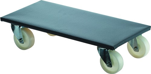 Transportroller Rad-Ø 100 mm 350 kg L600 mm B300 mm Kunststoff mit Rutschschutzbelag BS ROLLEN