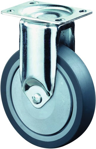 Bockrolle 125 mm 100 kg Vollgummi 95 x 70 mm BS ROLLEN