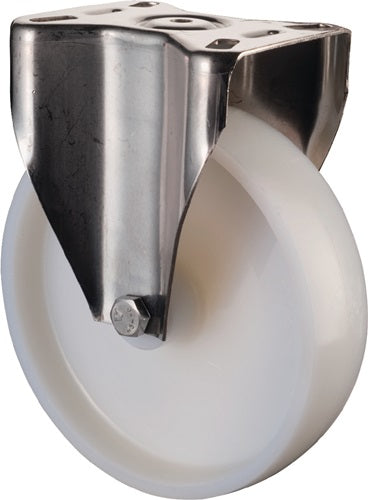Bockrolle Rad-Ø 50 mm Tragfähigkeit 55 kg Kunststoff Platte L60xB60 mm BS ROLLEN