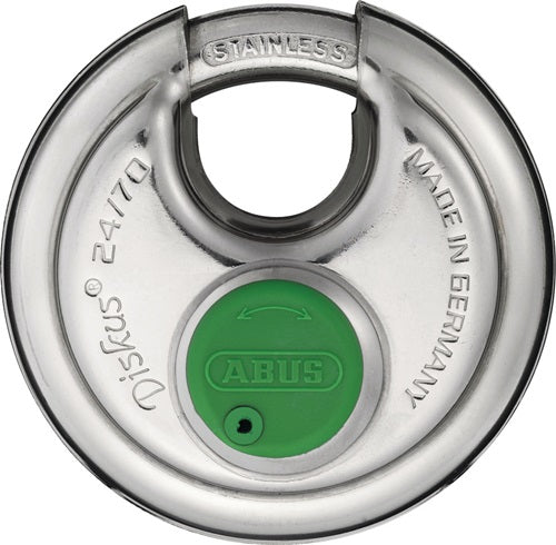 Zylindervorhangschloss 24IB/70 Schlosskörperbreite 70 mm Edelstahl verschiedenschließend ABUS