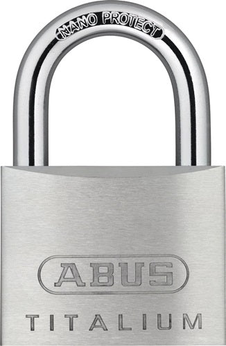 Zylindervorhangschloss 64TI/50 Schlosskörperbreite 50 mm Titalium verschiedenschließend ABUS
