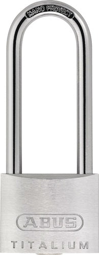 Zylindervorhangschloss 64TI/40HB63 Schlosskörperbreite 40 mm Titalium verschiedenschließend ABUS
