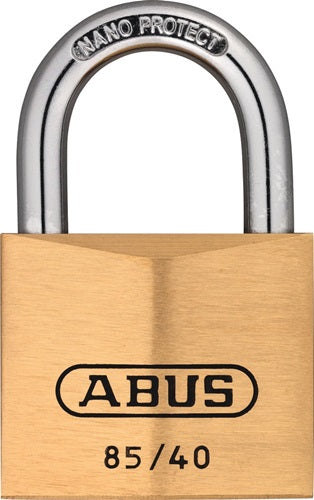 Zylindervorhangschloss 85/40 Schlosskörperbreite 40 mm Messing verschiedenschließend ABUS