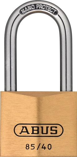 Zylindervorhangschloss 85/40HB40 gl Schlosskörperbreite 40 mm Messing gleichschließend 0709 ABUS