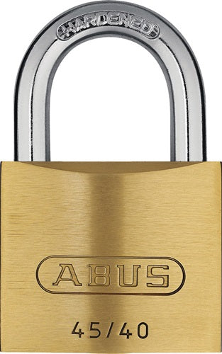Zylindervorhangschloss 45/40 Schlosskörperbreite 39 mm Messing verschiedenschließend ABUS