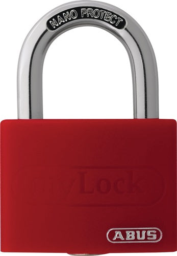 Zylindervorhangschloss T65AL/40 rot gl Schlosskörperbreite 43 mm Aluminium gleichschließend ABUS