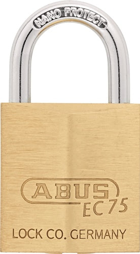 Zylindervorhangschloss 75/30 gl-7341 Schlosskörperbreite 30 mm Messing gleichschließend ABUS