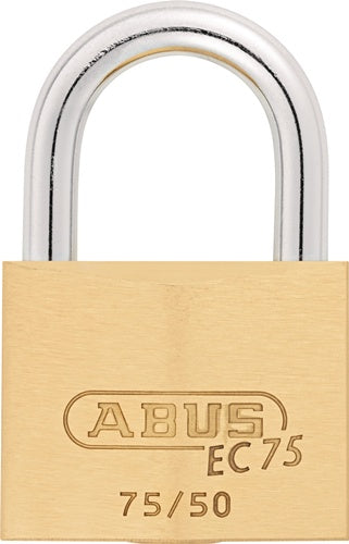 Zylindervorhangschloss 75/50 gl-7561 Schlosskörperbreite 50 mm Messing gleichschließend ABUS