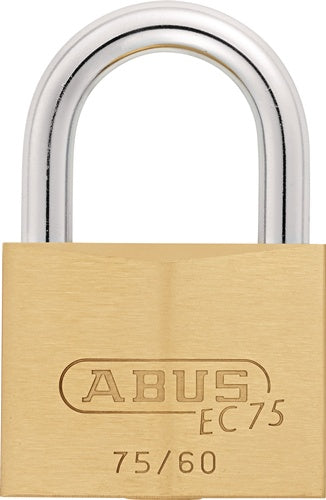 Zylindervorhangschloss 75/60 gl-7561 Schlosskörperbreite 60 mm Messing gleichschließend ABUS