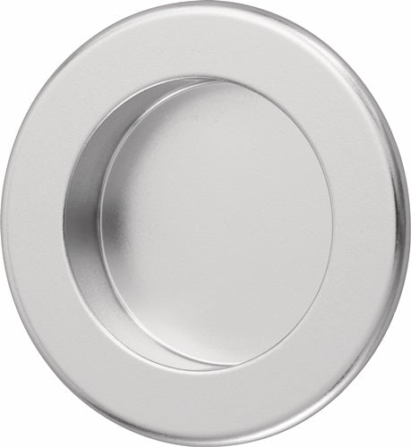 Muschelgriff Aluminium silberfarbig eloxiert rund Einlass-Ø 50 mm HERMETA