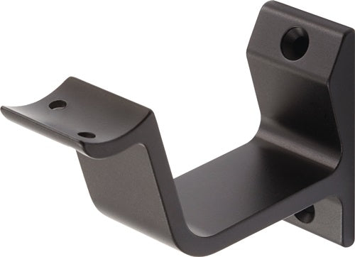 Handlaufträger 3552 Aluminium schwarz kunststoffbeschichtet gewölbte Auflage HERMETA