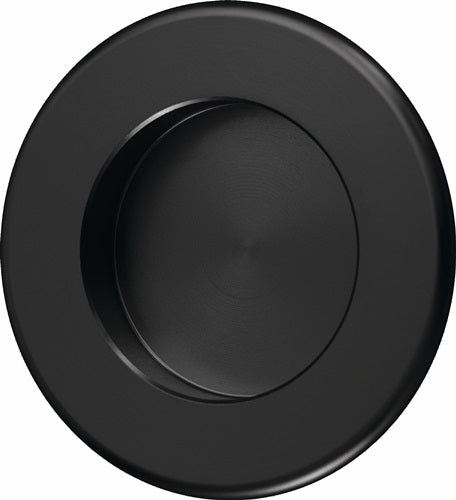 Muschelgriff Aluminium schwarz pulverbeschichtet rund Einlass-Ø 35 mm HERMETA
