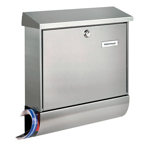 Briefkasten Amrum-Set 38670 Ni Höhe 420 mm Breite 377 mm Tiefe 115 mm Edelstahl DIN C4 BURG-WÄCHTER