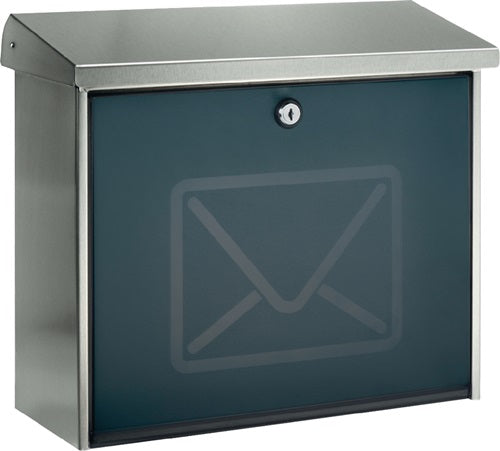 Briefkasten Lucca 3713 Ni Letter Höhe 340 mm Breite 380 mm Tiefe 148 mm Edelstahl DIN C4 BURG-WÄCHTER