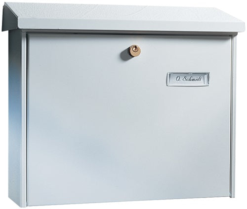 Briefkasten Amsterdam 867 W Höhe 320 mm Breite 377 mm Tiefe 115 mm weiß Stahl DIN C4 BURG-WÄCHTER