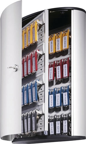 Schlüsselschrank Key-Box H400xB302xT118mm 1-türig Zylinderschloss Anzahl Haken 72 DURABLE