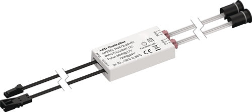 Mini IR-Sensorschalter switch 24 V 24 V Länge 60 mm 72 W weiß L&S