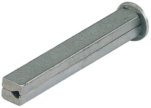 Vierkantstift I-Profilstift Vierkant 10 x 100 mm Eisen verzinkt geteilt HOPPE