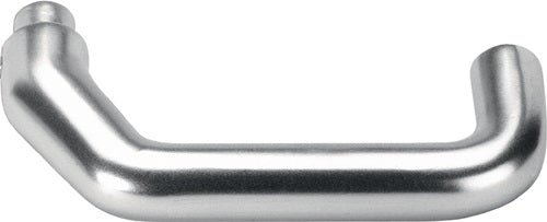 Türdrückerlochteil 476L Leichtmetall F1 / silberfarbig Schlosskästen gekröpft Vierkant 8 mm AMF