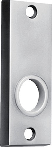 Drückerrosette 498 Leichtmetall F1 / silberfarbig kantig Bohrung für Drücker AMF