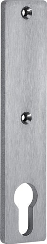 Zylinderkurzschild 427Z Edelstahl matt ohne Drückerloch PZ 72 mm AMF