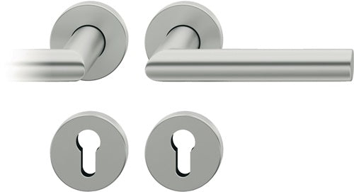 Rosettengarnitur 12 1076 Aluminium 0105 rund PZ DIN links / rechts D/D FSB