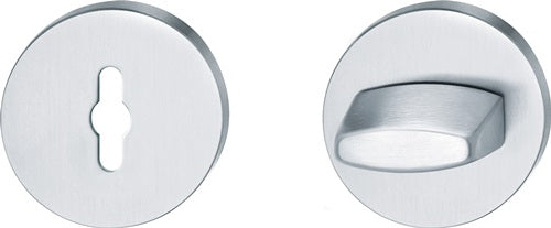 Schlüsselrosetten-Paar 12 1735 Edelstahl 6204 Schildstärke 7 mm R-WC rund FSB