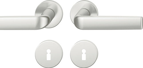 Rosettengarnitur 12 1267 Aluminium 0105 rund BB DIN links / rechts D/D FSB