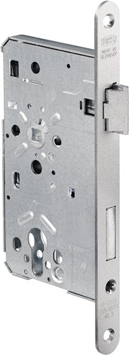 Zimmertür-Einsteckschloss 515 PZ 24/ 55/72/8 mm DIN rechts silber abgerundet Klasse 3 Zinkdruckgruss BKS