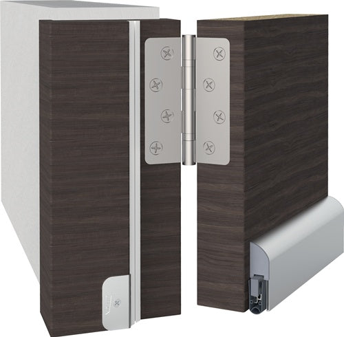 Türdichtung Ex L-15 FS C-0 1-seitig Länge 805 mm Breite 172 mm Aluminium silber eloxiert Holz- Metall- Kunststofftür L/R