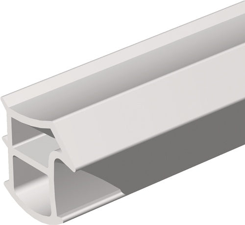 Türanschlagdichtung K2154 DIY Länge 5 m zum Einstecken W-PVC blank weiß ELLEN