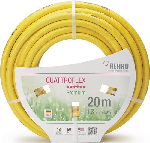 Wasserschlauch Quattroflex Länge 25 m Innen-Ø 13 mm Außen-Ø 18 mm REHAU - VPE: 25