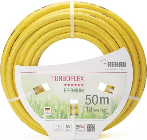 Wasserschlauch Quattroflex Länge 50 m Innen-Ø 13 mm Außen-Ø 18 mm REHAU - VPE: 50