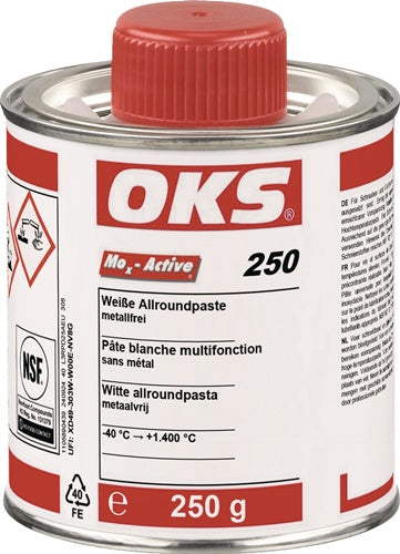 weiße Allroundpaste OKS 250 weiß 250 g Pinseldose OKS