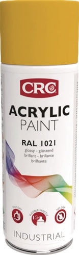 Farbschutzlackspray ACRYLIC PAINT rapsgelb glänzend RAL 1021 400 ml Spraydose CRC