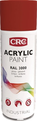 Farbschutzlackspray ACRYLIC PAINT feuerrot glänzend RAL 3000 400 ml Spraydose CRC