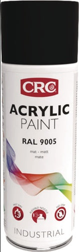 Farbschutzlackspray ACRYLIC PAINT tiefschwarz matt RAL 9005 400 ml Spraydose CRC