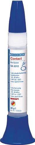 Cyanacrylatklebstoff Contact VA 8312 30 g ISEGA farblos Pen-System weißON