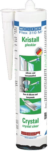 Kleb- und Dichtstoff Flex 310 M® Kristall glasklar 310 ml Kartusche weißON
