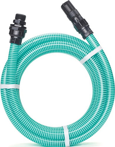 Saugschlauch-Garnitur RAUSPIRALFLEX Innen-Ø 22 mm transparent grün 26 mm Länge 7 m Rolle REHAU